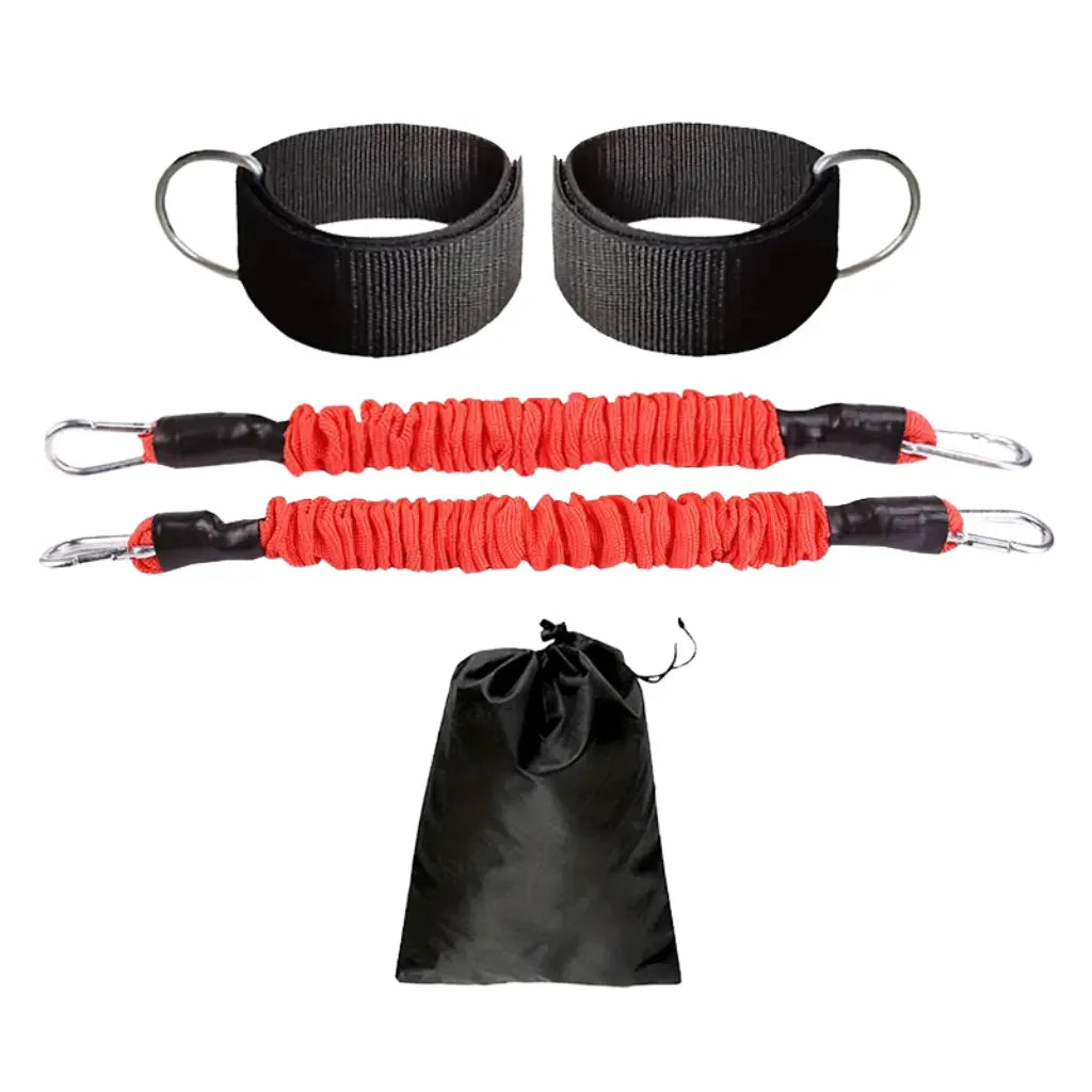 FitStrap Resistance Trainer – Fußgurt mit Zugseil für Beintraining + Tasche dazu