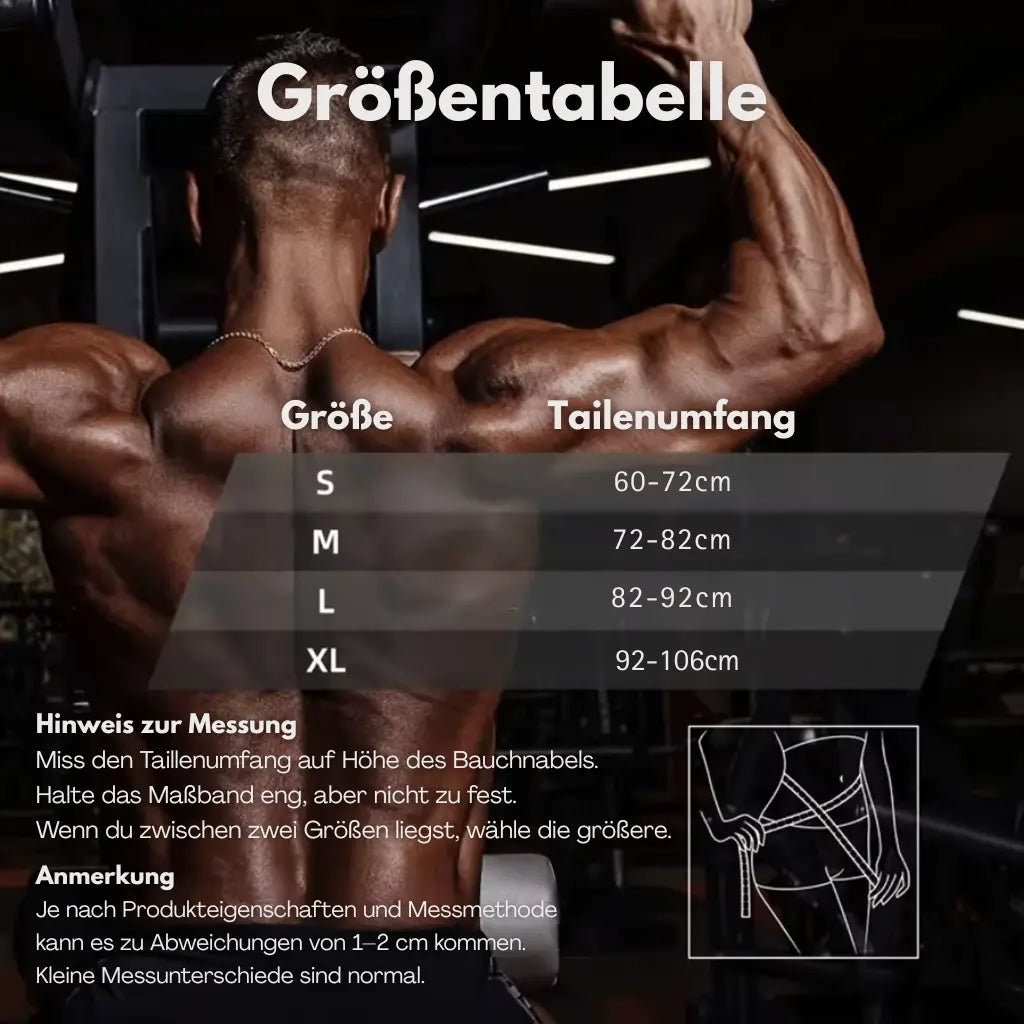 Gewichthebergürtel – Verstellbarer Fitness Gürtel für Training