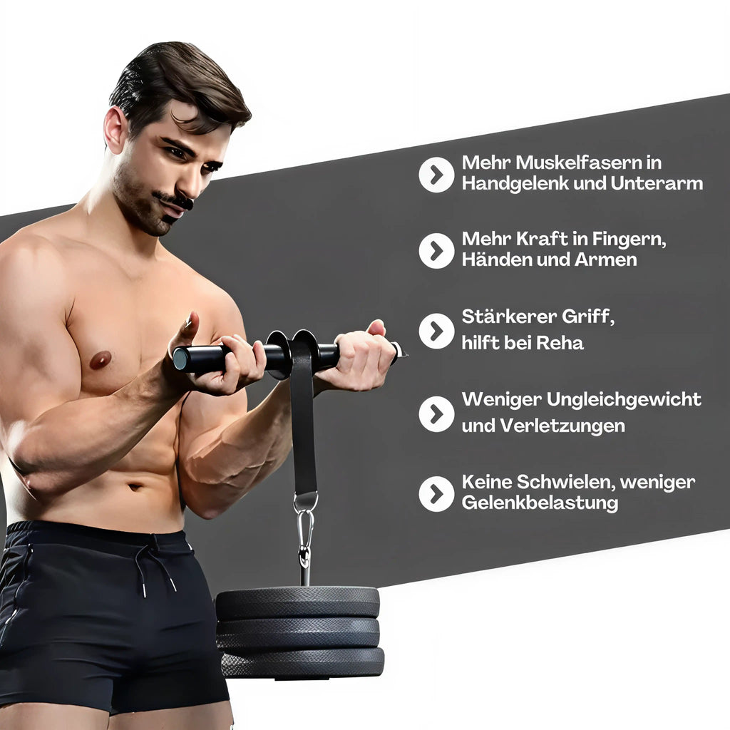 Unterarm Trainer – Wrist Roller für Griffkraft & Muskeltraining