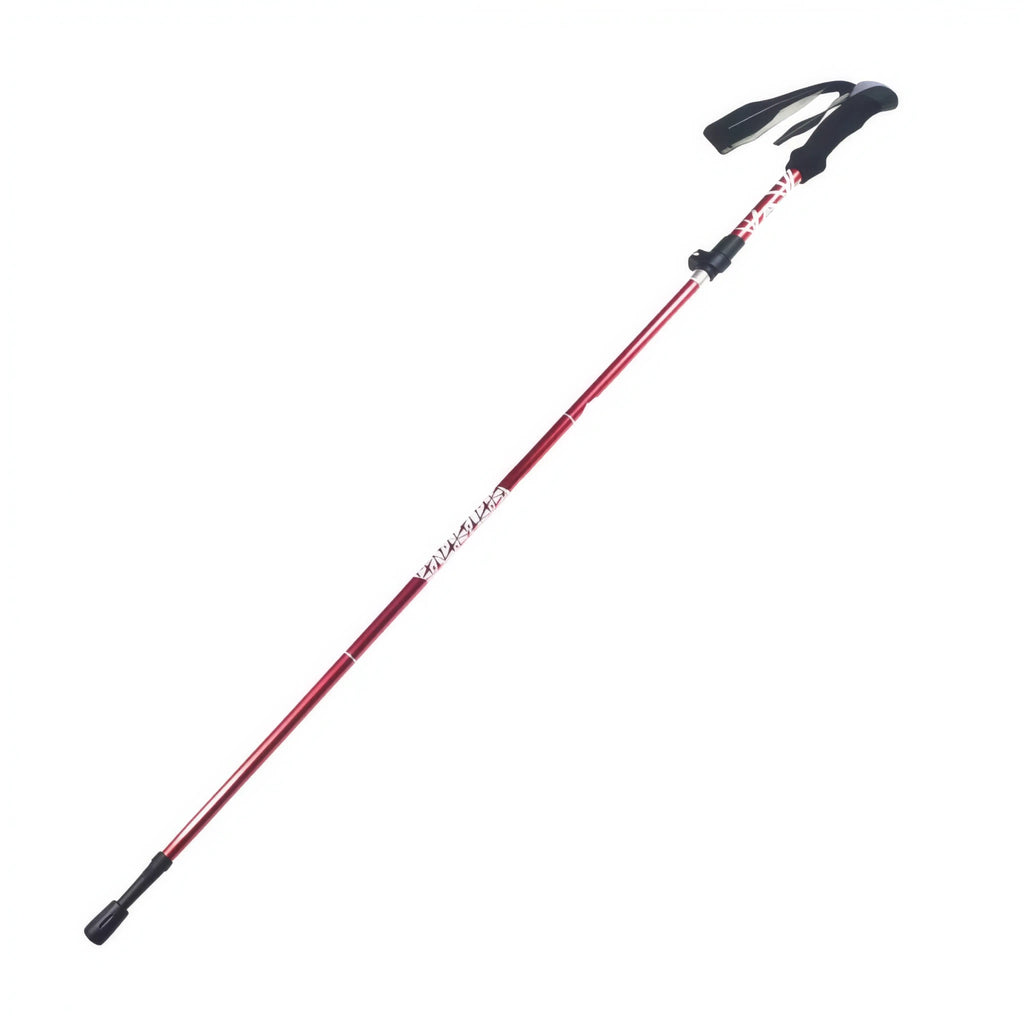 TrailMate Hiking Stick – 5- teiliger Faltbarer Wanderstock aus Aluminium, rutschfest, verstellbar, tragbar für Reisen & Natur
