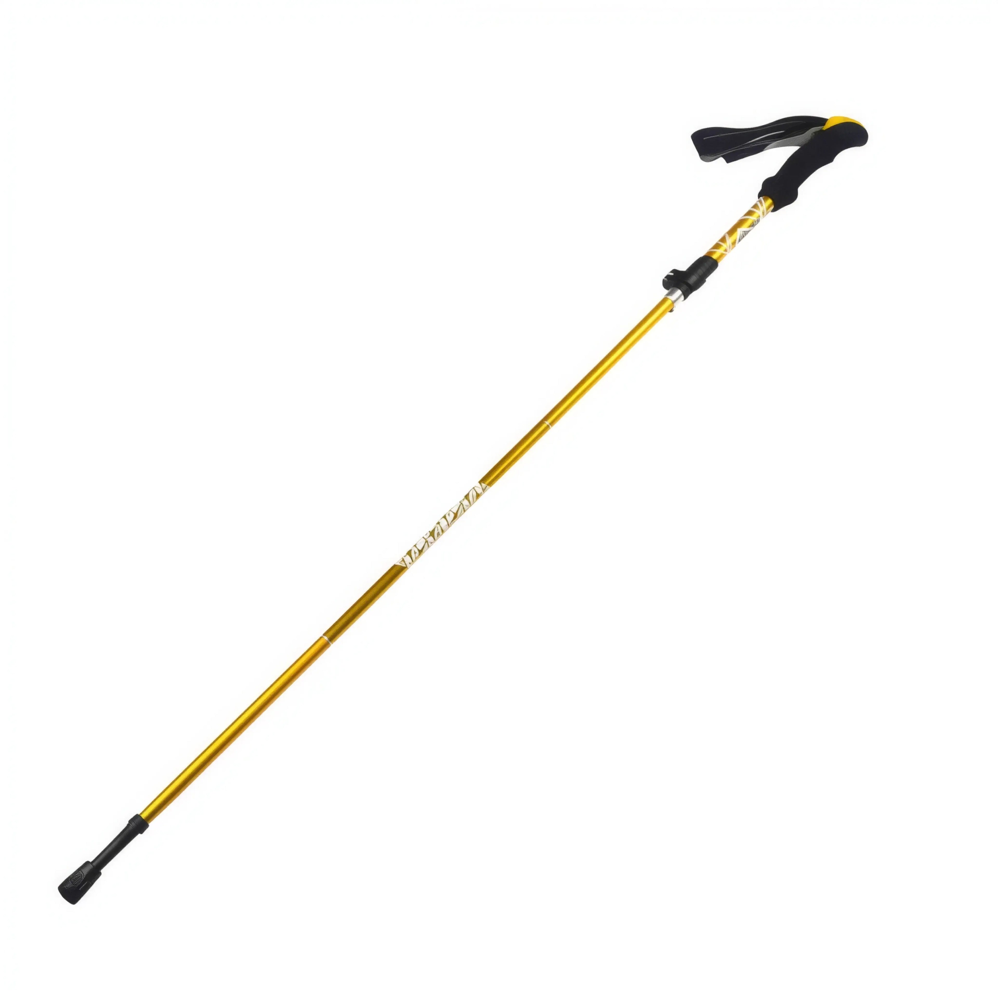 TrailMate Hiking Stick – 5- teiliger Faltbarer Wanderstock aus Aluminium, rutschfest, verstellbar, tragbar für Reisen & Natur