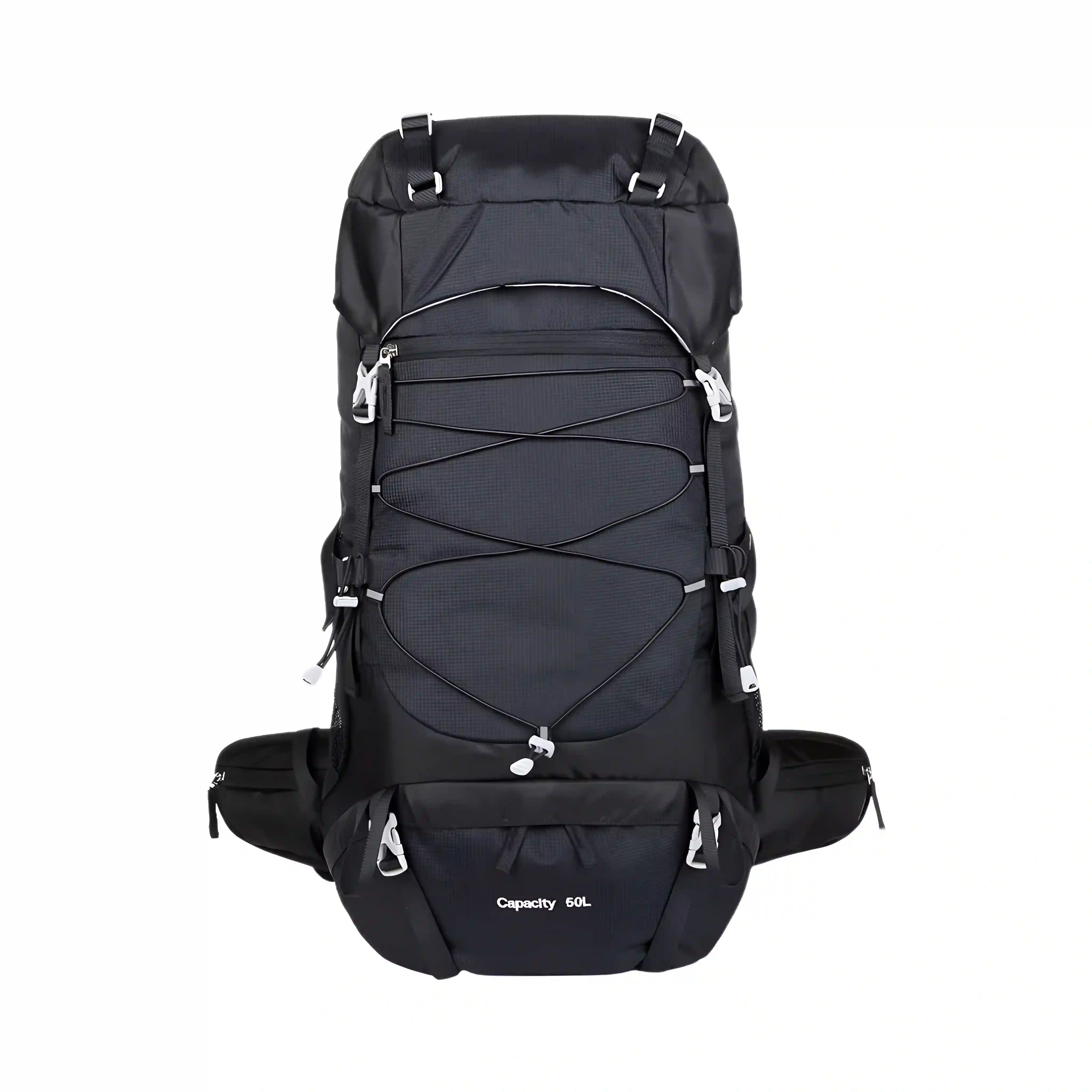 Wanderrucksack 50L – Reiserucksack mit Regenschutz & Komfort