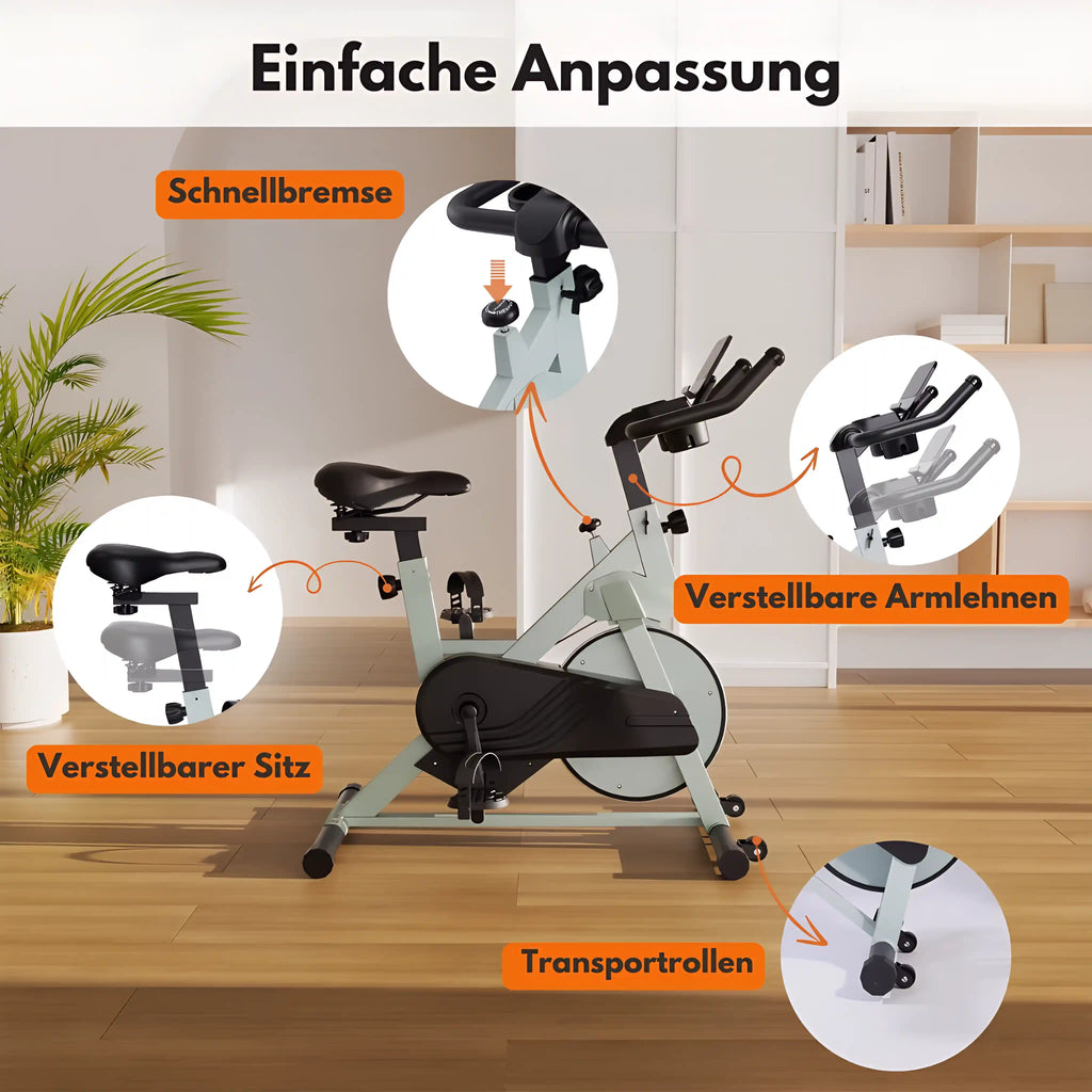 Fitness Bike – Magnetischer Widerstand mit Touch-Steuerung