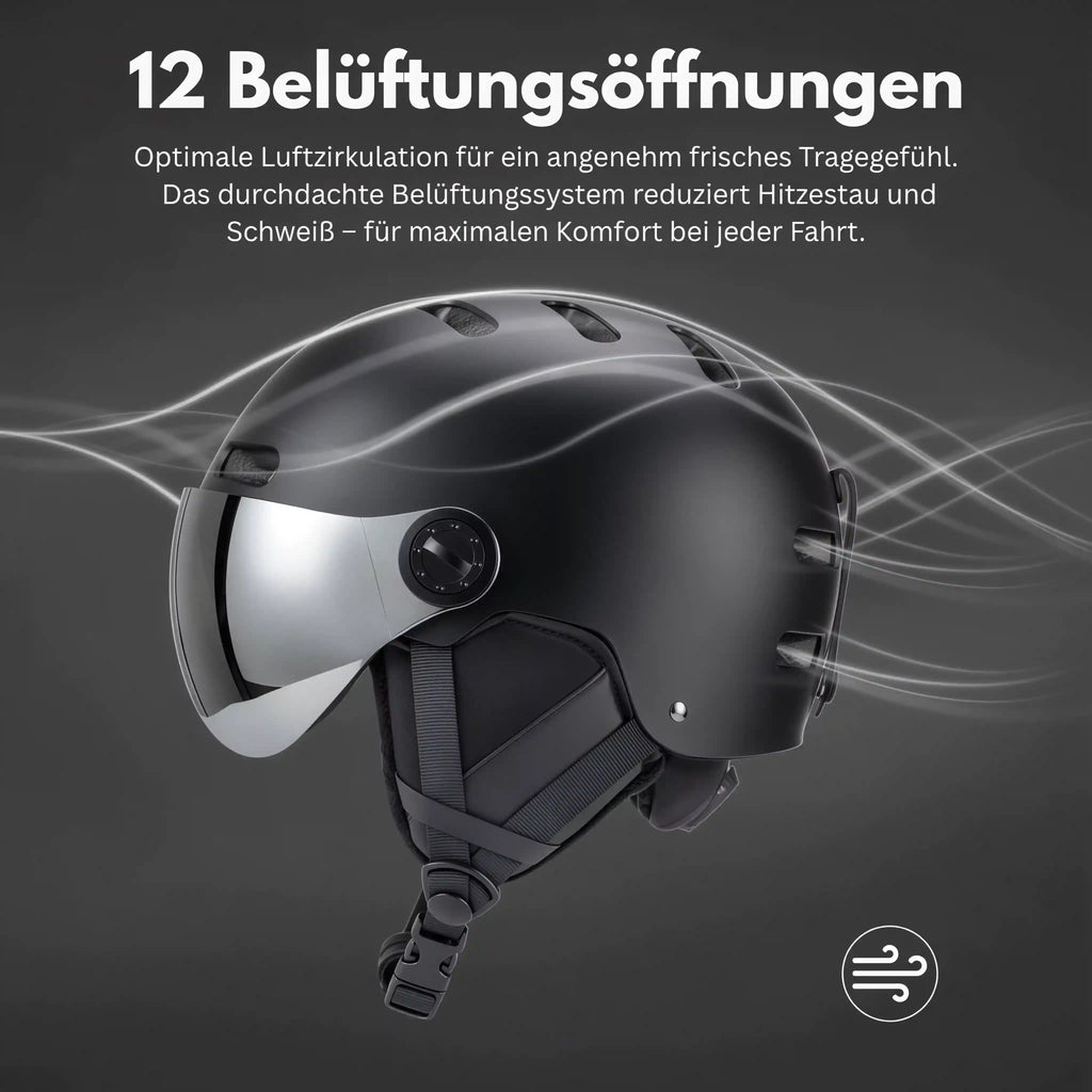 Skihelm mit Visier & Premium-Schutz