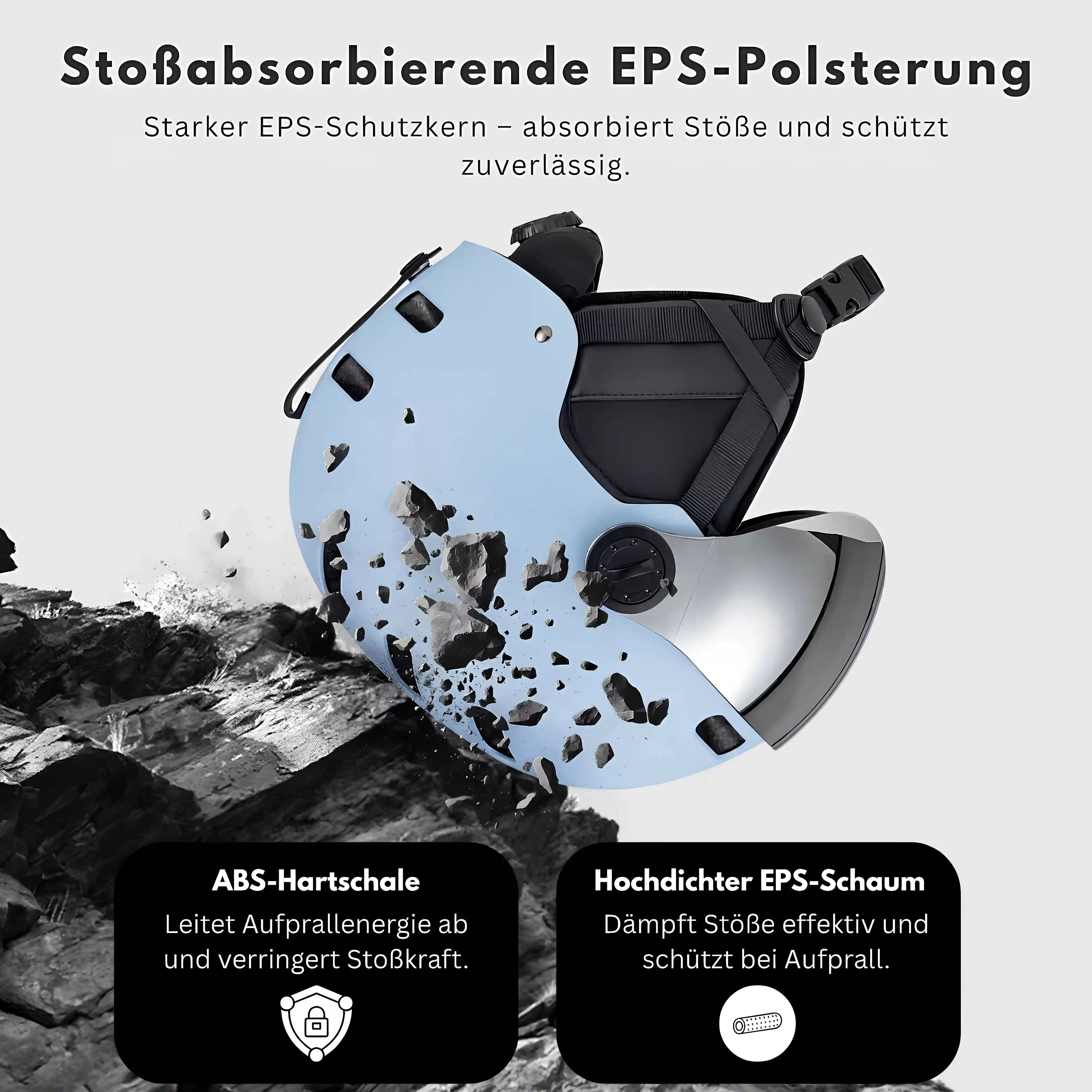 Skihelm mit Visier & Premium-Schutz