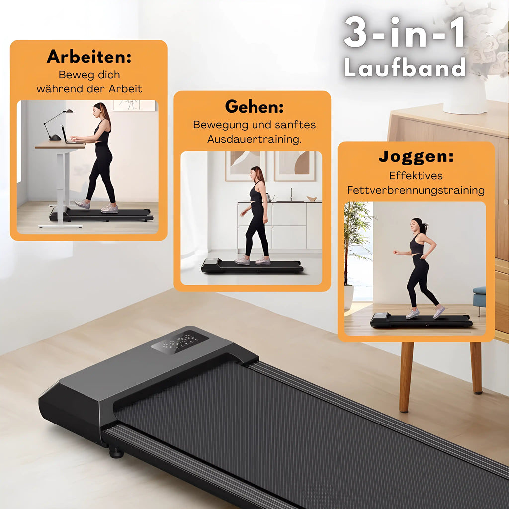 Walking Laufband – Kompaktes Laufband mit Fernbedienung & Dämpfung
