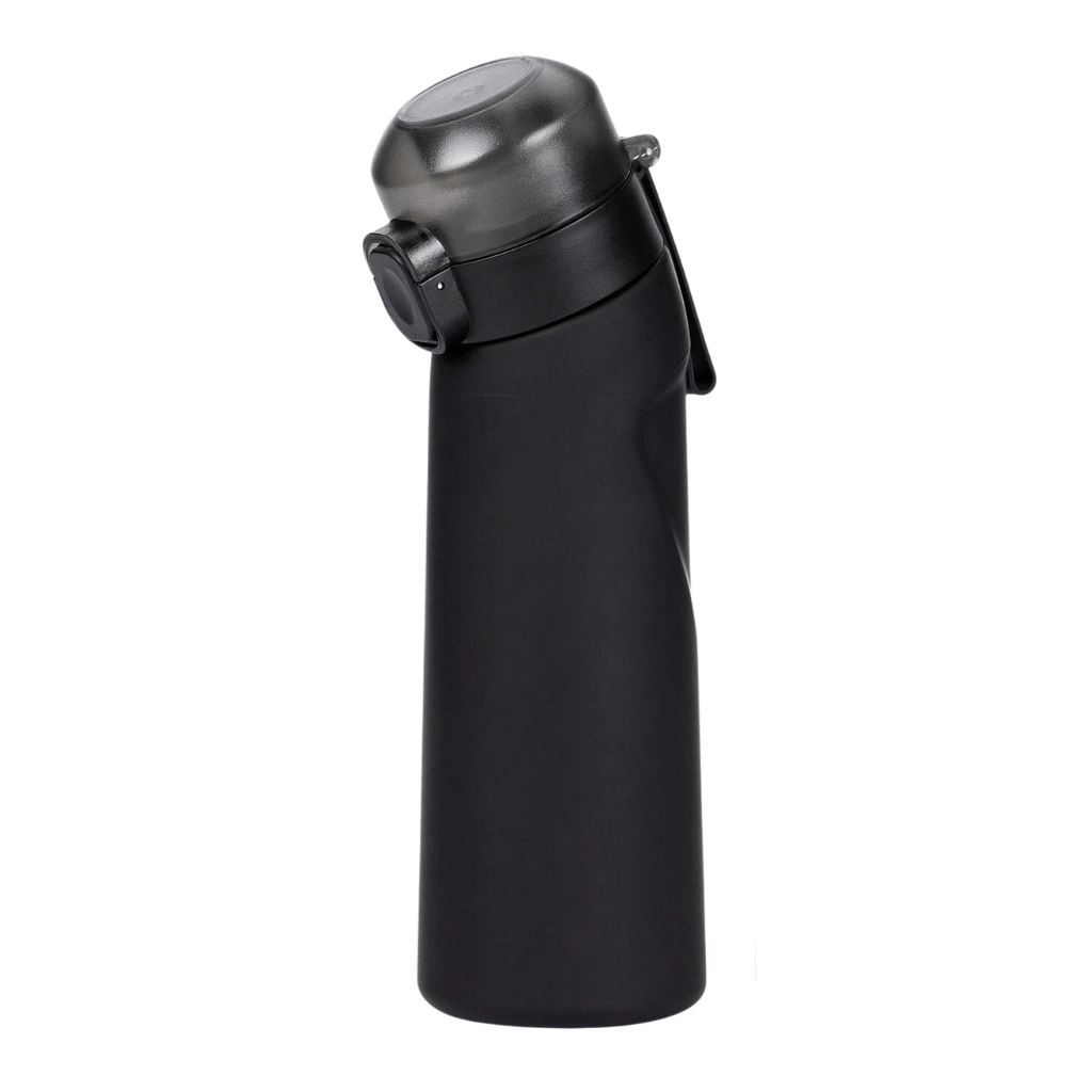AirFlavor Sportflasche – Geschmackswasserflasche mit Duft-Pod & Trinkhalm für aktiven Lifestyle