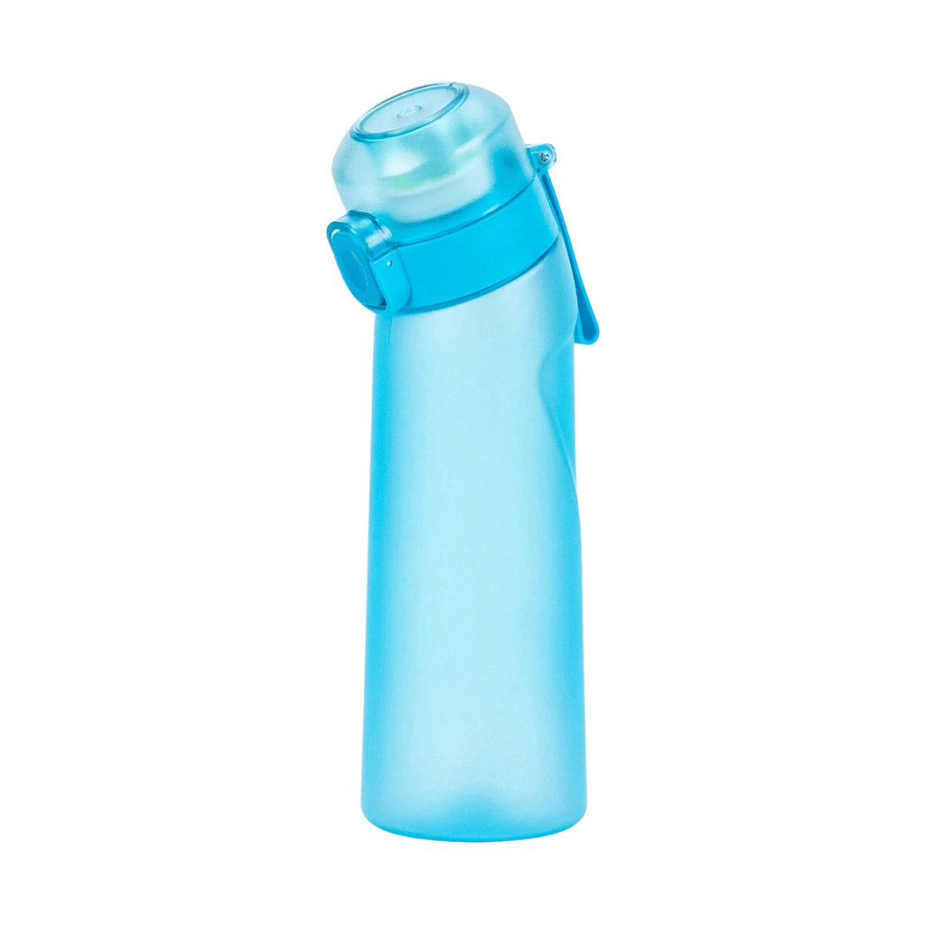 AirFlavor Sportflasche – Geschmackswasserflasche mit Duft-Pod & Trinkhalm für aktiven Lifestyle