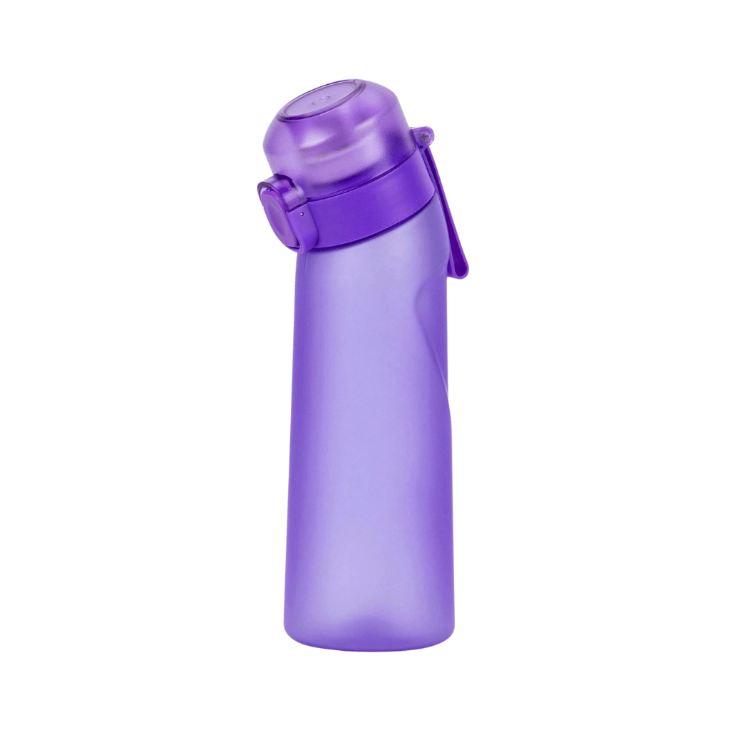 AirFlavor Sportflasche – Geschmackswasserflasche mit Duft-Pod & Trinkhalm für aktiven Lifestyle