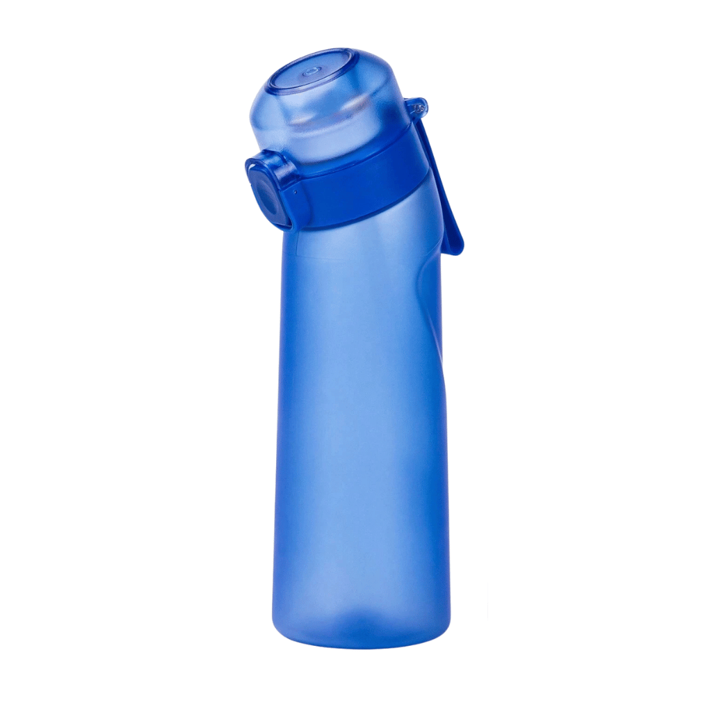 AirFlavor Sportflasche – Geschmackswasserflasche mit Duft-Pod & Trinkhalm für aktiven Lifestyle