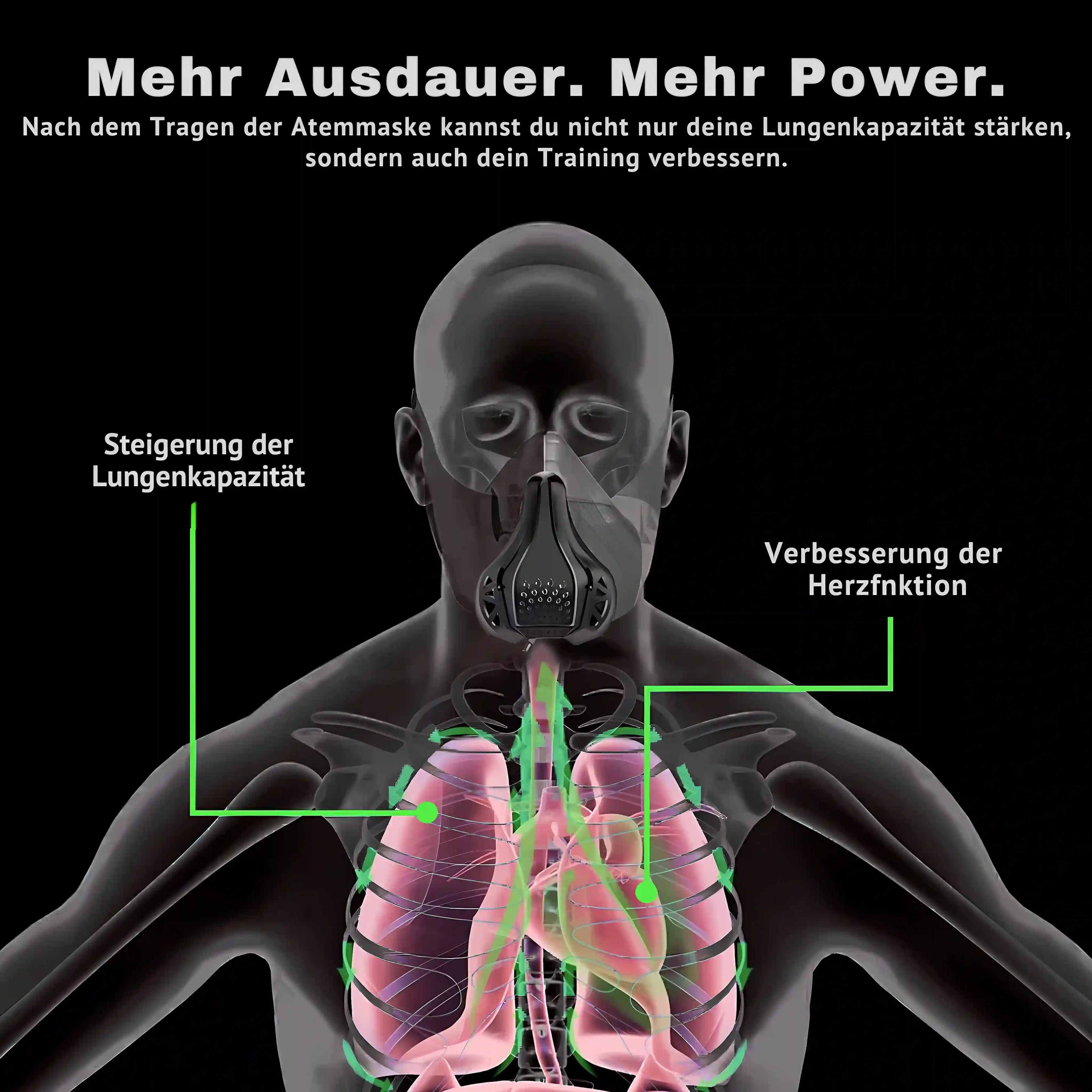 Sport Atemmaske – Widerstandsmaske für Fitness & Ausdauer