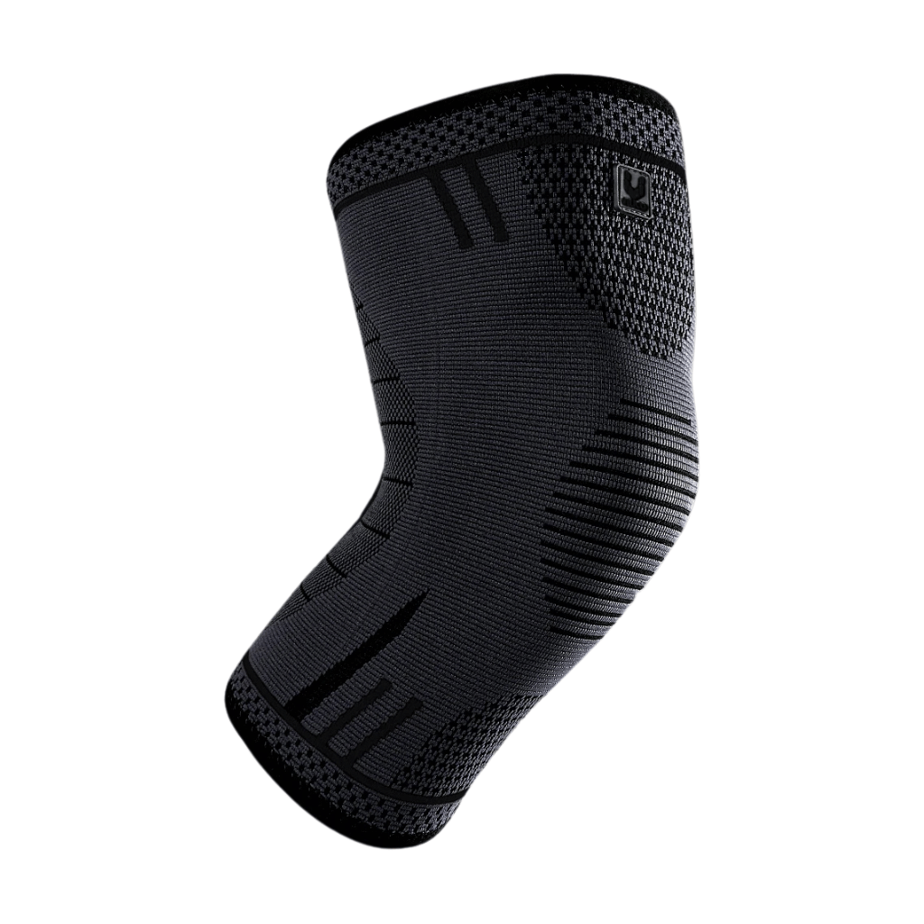 FlexSupport Kniebandage – 1 Stück Kompressions-Knieschoner mit Federstütze für Sport, Fitness & Alltag