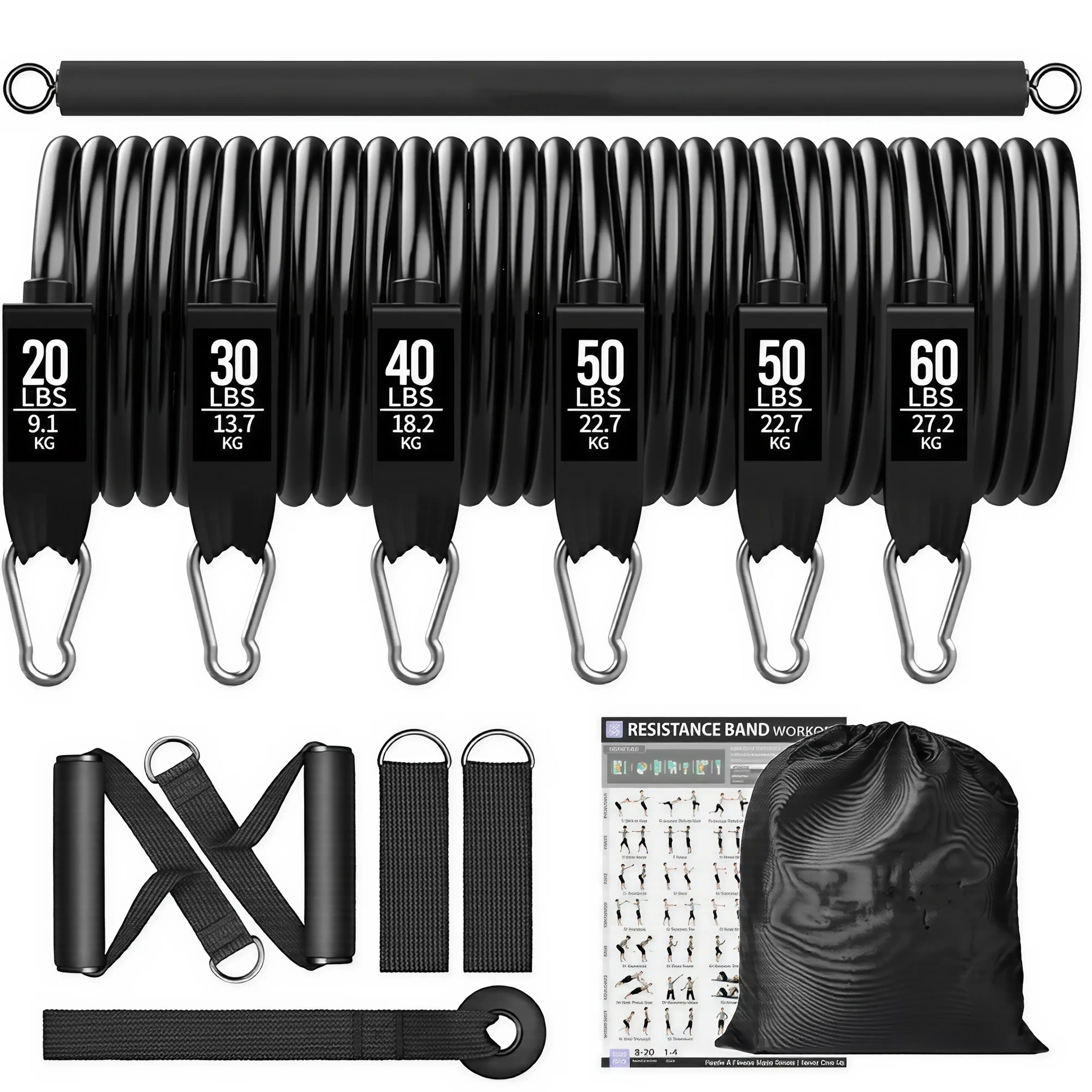 FlexBands Pro Max 2 – Widerstandsband-Set mit Stange