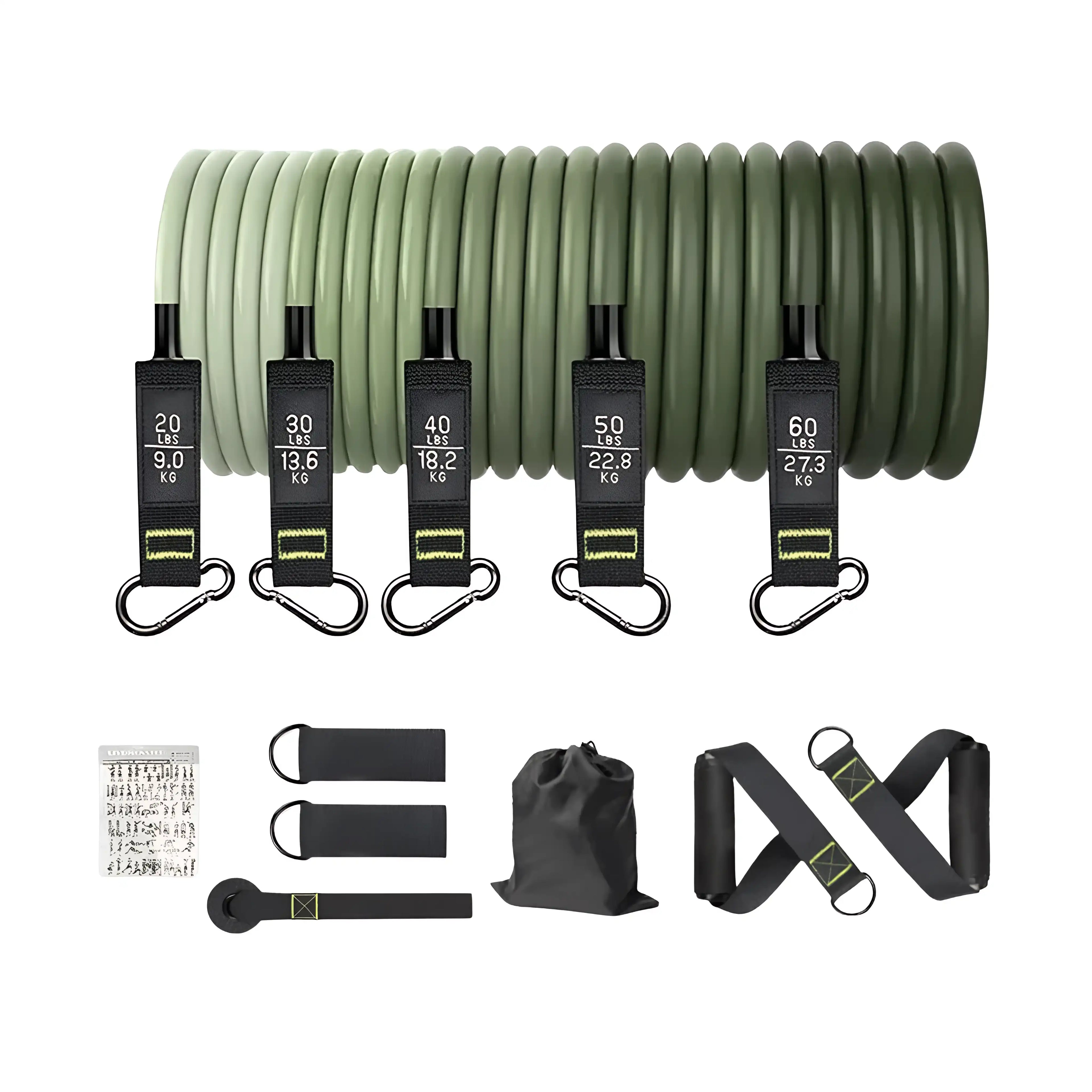 FlexFit Bands Set – Fitnessbänder für Männer & Frauen mit variabler Spannung für Ganzkörpertraining