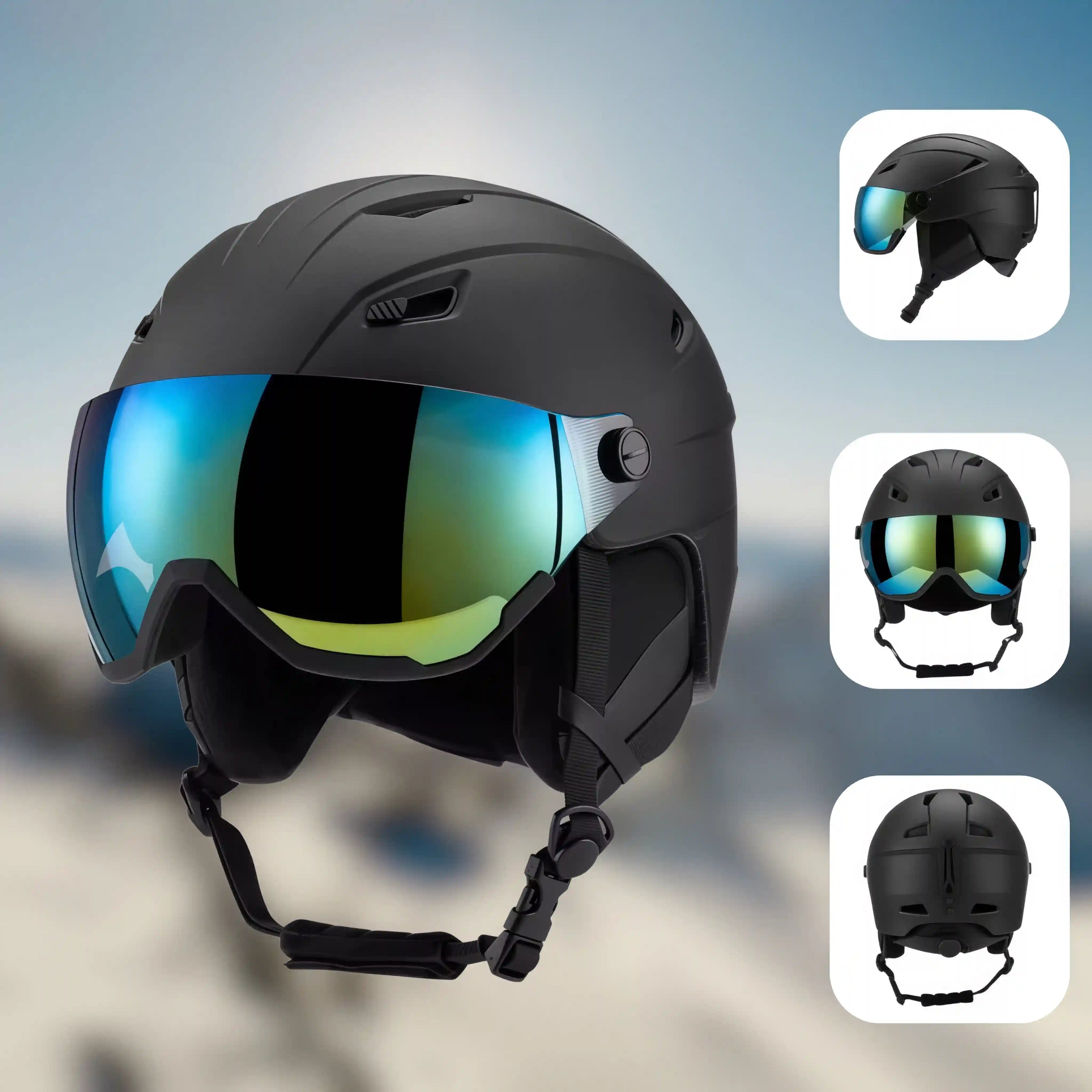 Skihelm mit Visier & Premium-Schutz