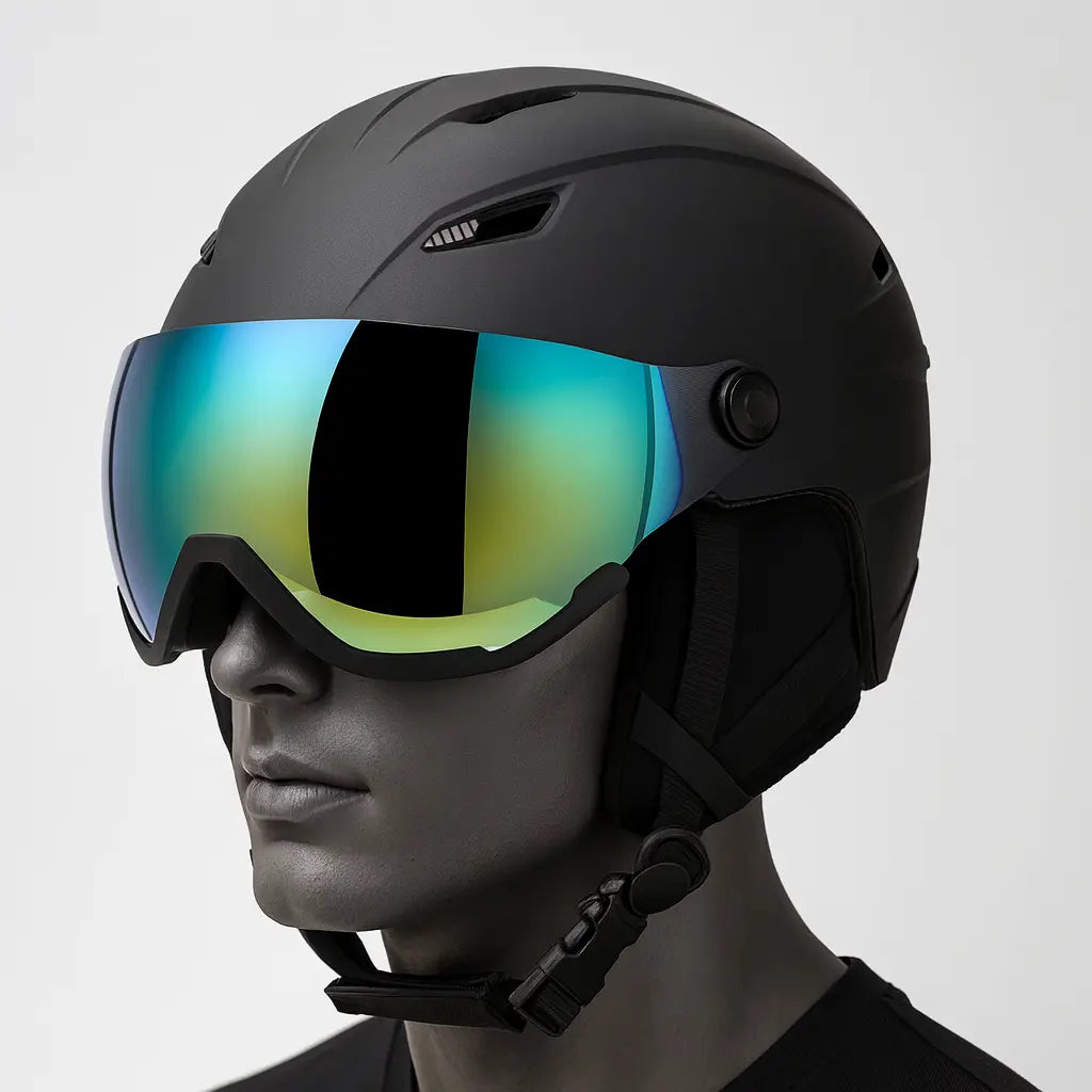 Skihelm mit Visier & Premium-Schutz