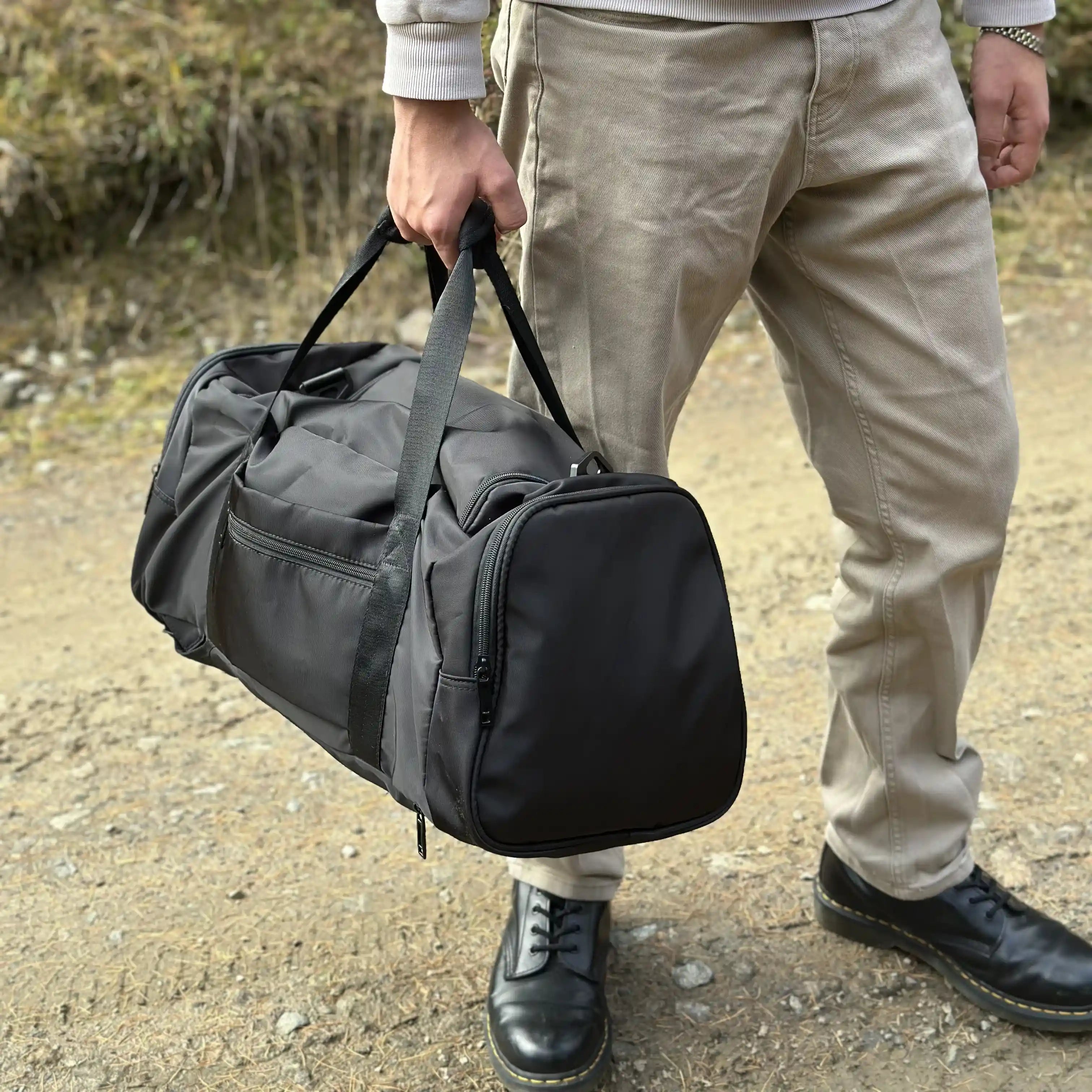 Sporttasche mit Schuhfach – Multifunktionelle Fitness Tasche mit Schultergurt