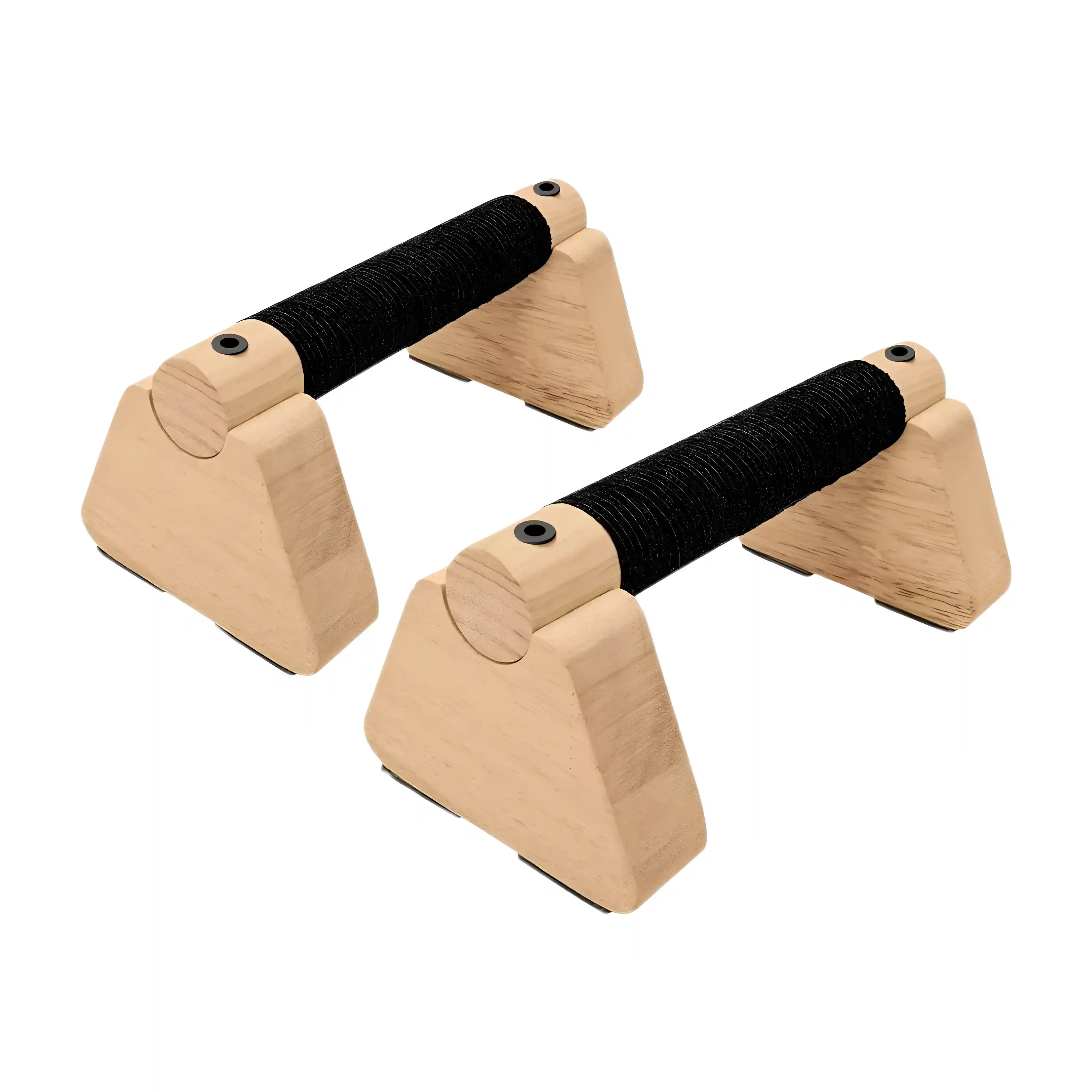 Holz Liegestützgriffe 1 Paar – Parallettes für Home Workout