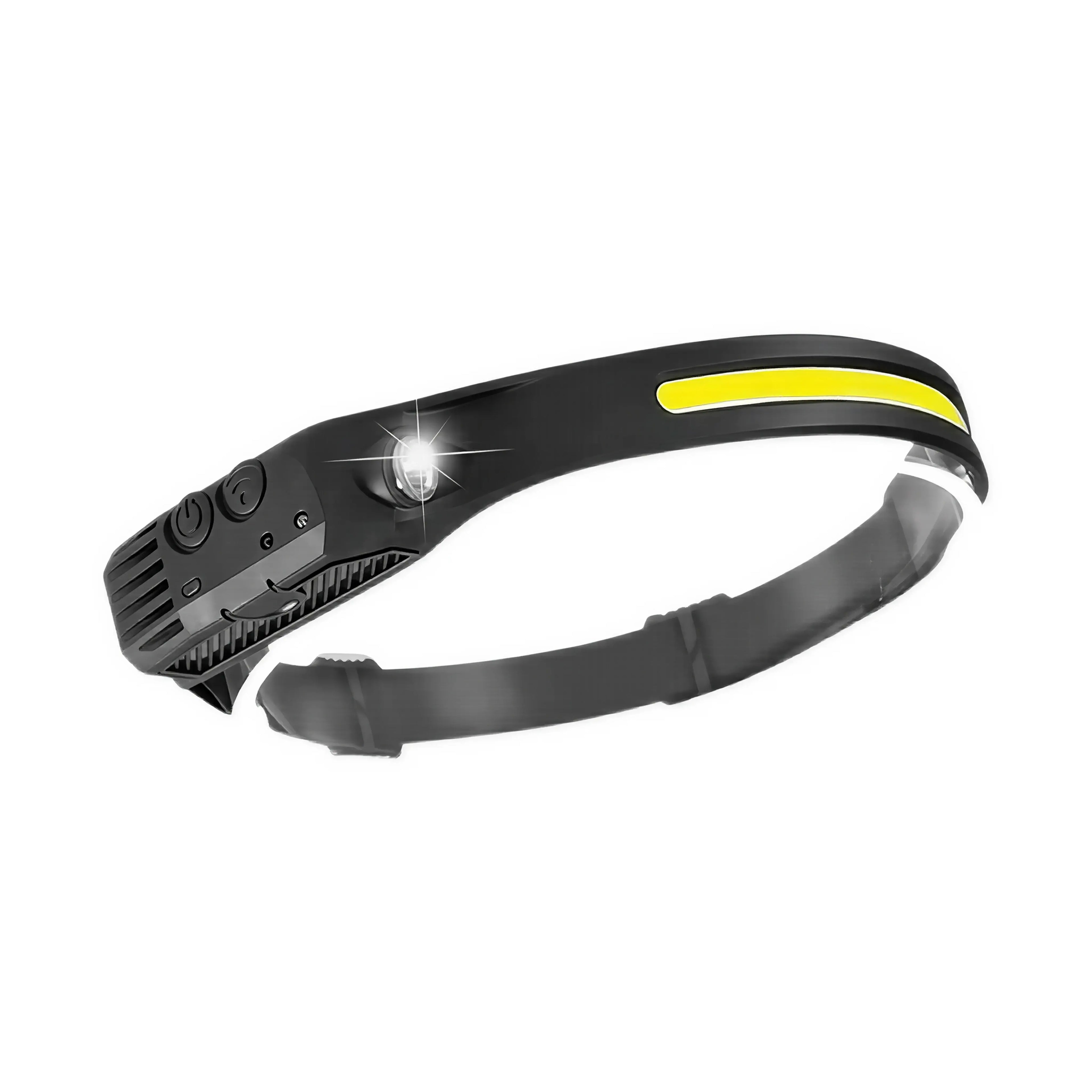 SensorBeam LED Stirnlampe – Wiederaufladbare USB-Stirnleuchte mit Bewegungssensor