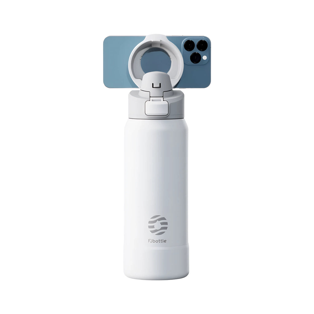 Trinkflasche Edelstahl – Thermos mit Magnet Handyhalterung