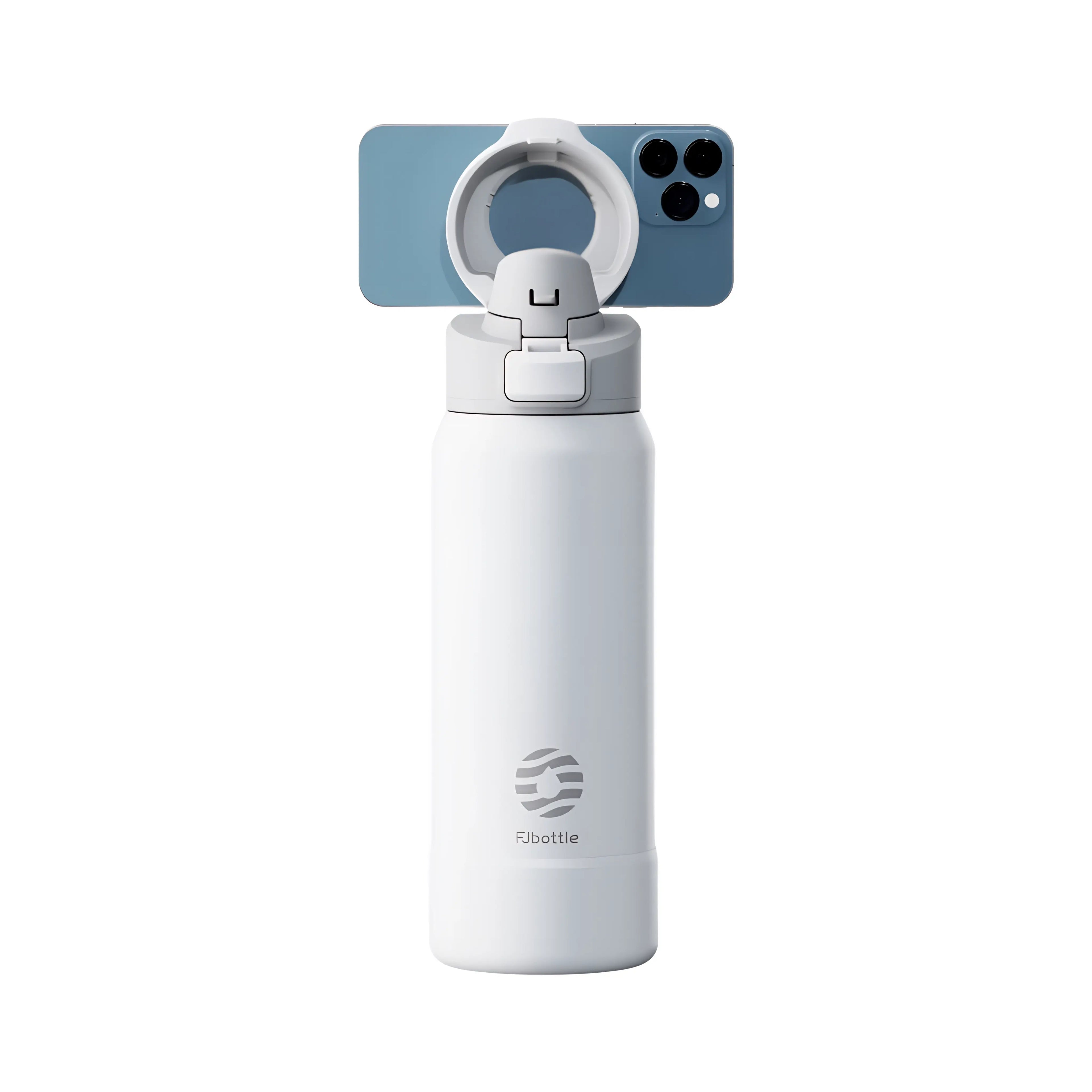 Trinkflasche Edelstahl – Thermos mit Magnet Handyhalterung