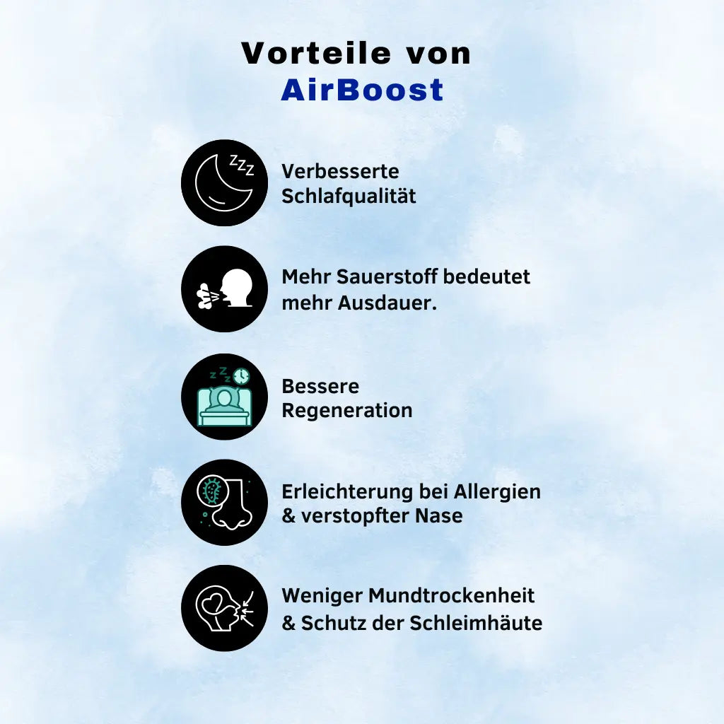 AirBoost Nasenclip – Magnetischer Nasendilator zur Atemverbesserung & erhöhtem Sauerstofffluss beim Sport