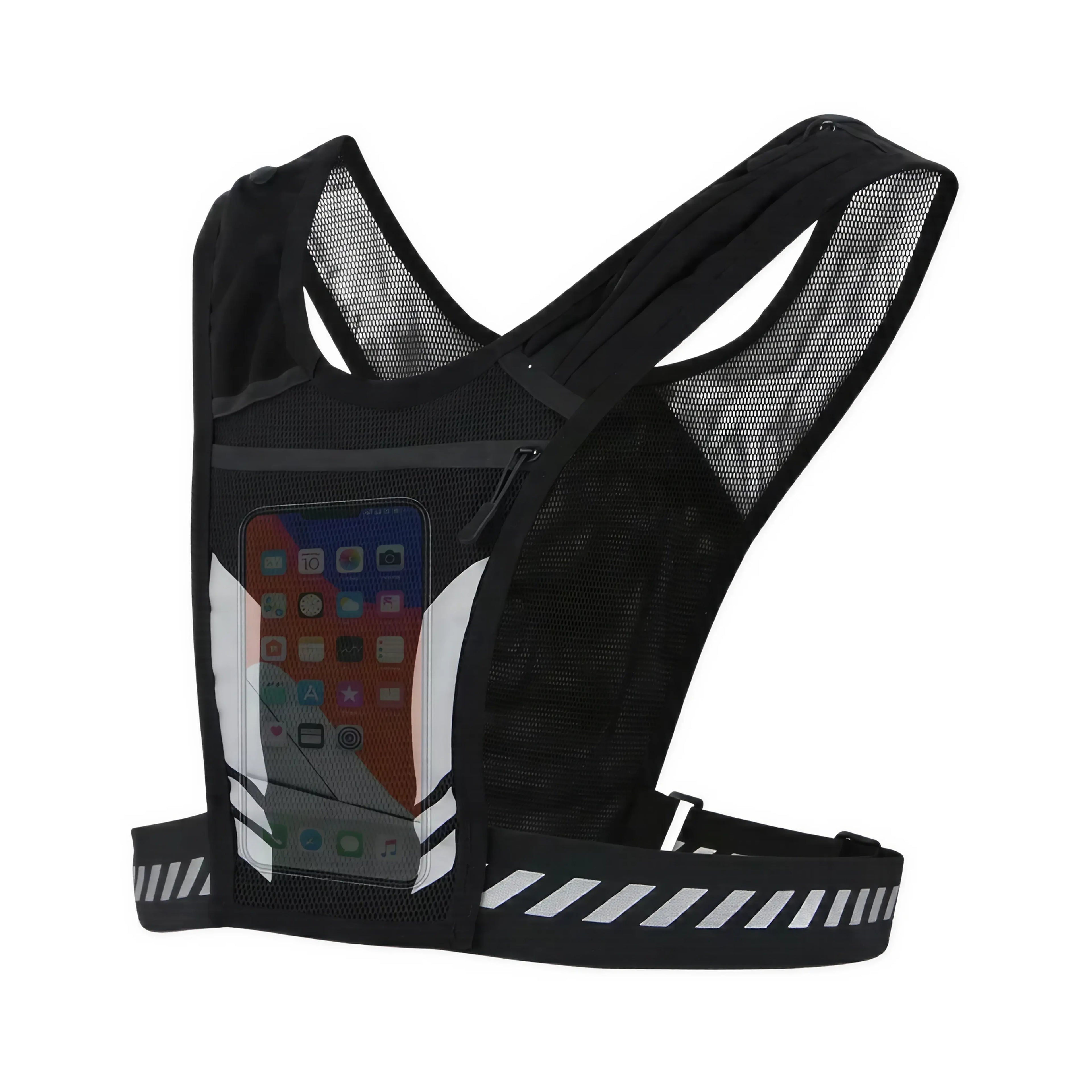 RunLite Reflective Running Vest – Ultraleichter Sport-Rucksack für Handy & Karten mit reflektierendem Design